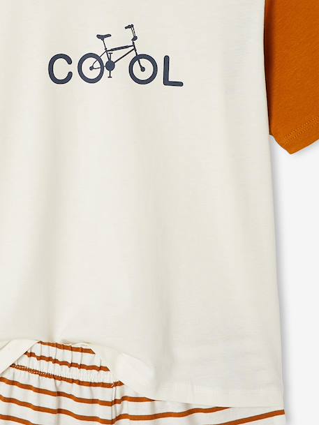 Lot 3 pyjamas vélo long et court caramel - vertbaudet enfant 