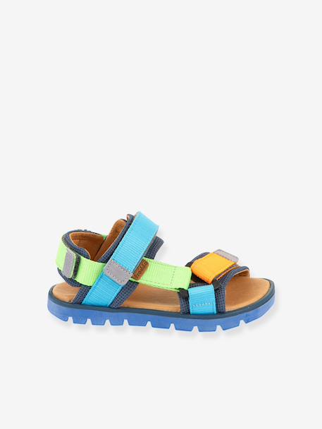 Sandales à scratch pour garçon KE FLASH froddo aqua+bleu+bleu électrique+fuchsia+marine+multicolore+noir+rose poudré - vertbaudet enfant 