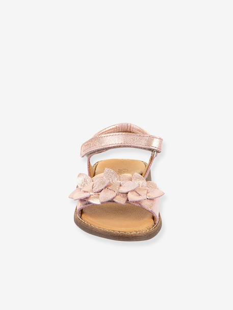 Sandales en cuir pour fille LORE FLOWERS froddo bleu+bleu foncé+blush+lavande+or+rose doré+rouge+tomette - vertbaudet enfant 