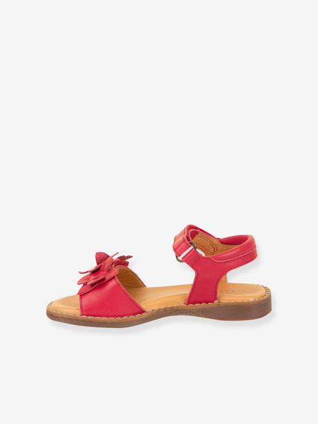 Sandales en cuir pour fille LORE FLOWERS froddo bleu+bleu foncé+blush+lavande+or+rose doré+rouge+tomette - vertbaudet enfant 