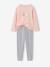 Lot 2 pyjamas lapin court et long gris chiné - vertbaudet enfant 