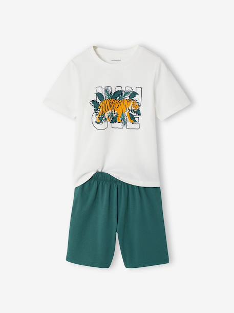 Lot 2 pyjashort jungle vert anglais - vertbaudet enfant 