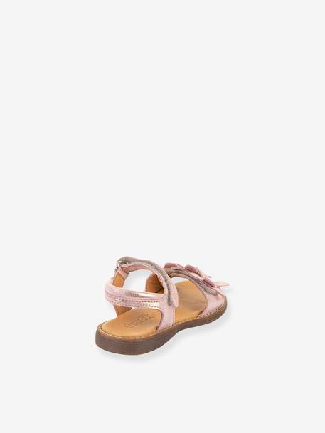 Sandales en cuir pour fille LORE FLOWERS froddo bleu+bleu foncé+blush+lavande+or+rose doré+rouge+tomette - vertbaudet enfant 