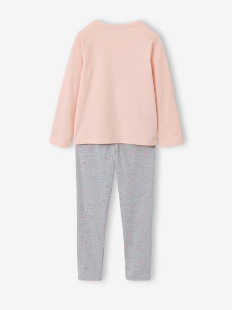 Lot 2 pyjamas lapin court et long gris chiné - vertbaudet enfant 