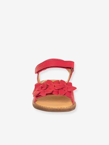 Sandales en cuir pour fille LORE FLOWERS froddo bleu+bleu foncé+blush+lavande+or+rose doré+rouge+tomette - vertbaudet enfant 