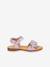 Sandales en cuir pour fille LORE FLOWERS froddo bleu+bleu foncé+blush+lavande+or+rose doré+rouge+tomette - vertbaudet enfant 