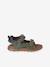 Sandales garçon textile scratchs kaki - vertbaudet enfant 