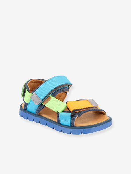 Sandales à scratch pour garçon KE FLASH froddo aqua+bleu+bleu électrique+fuchsia+marine+multicolore+noir+rose poudré - vertbaudet enfant 
