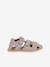 Gesloten blotevoetensandalen voor kinderen BAREFOOT FLEXY AVI FRODDO lichtgrijs+marineblauw - vertbaudet enfant 