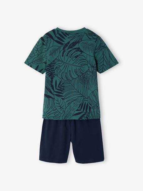 Lot 2 pyjashort jungle vert anglais - vertbaudet enfant 