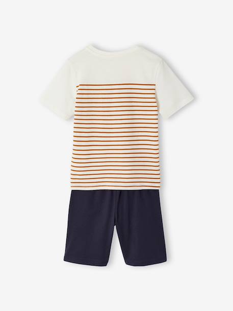 Set van 3 pyjama's met fietsen, lange en korte mouwen karamel - vertbaudet enfant 