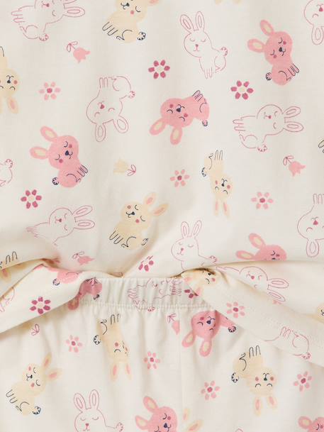 Lot 2 pyjamas lapin court et long gris chiné - vertbaudet enfant 