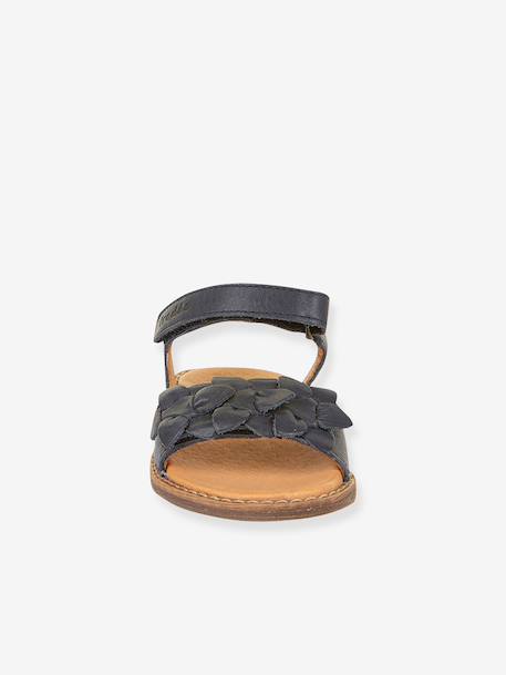 Sandales en cuir pour fille LORE FLOWERS froddo bleu+bleu foncé+blush+lavande+or+rose doré+rouge+tomette - vertbaudet enfant 