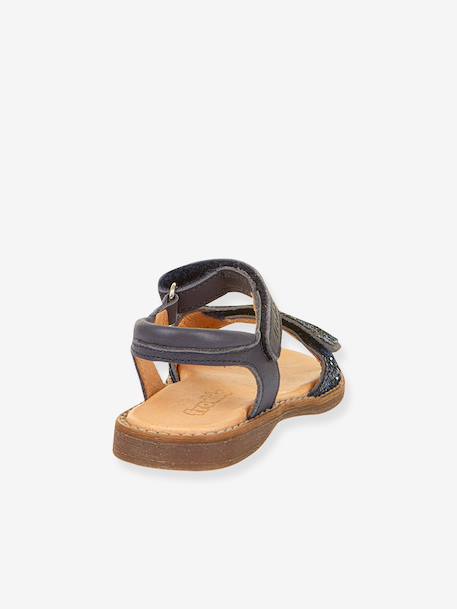 Sandales LORINE SPARKLE fille Froddo bleu foncé+doré+lavande - vertbaudet enfant 