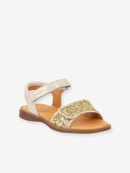 Sandales LORINE SPARKLE fille Froddo bleu foncé+doré+lavande - vertbaudet enfant 