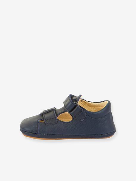 Sandales barefoot fille bébé Froddo bleu foncé+rose clair - vertbaudet enfant 