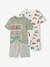 Lot 2 pyjashorts véhicules vert sauge - vertbaudet enfant 