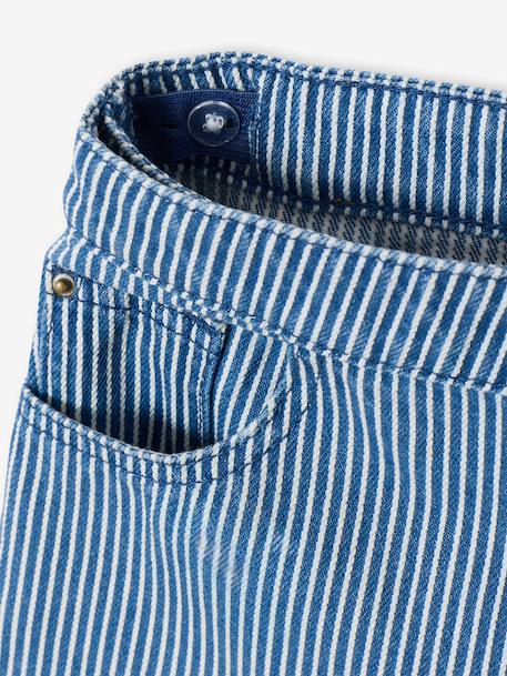 Gestreept skort voor meisjes blauw, gestreept - vertbaudet enfant 