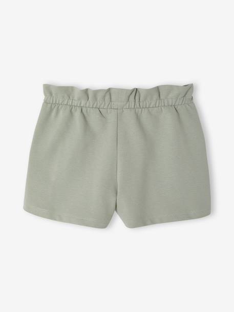 Lot de 2 shorts fille molleton léger mandarine+marine+vert d'eau - vertbaudet enfant 