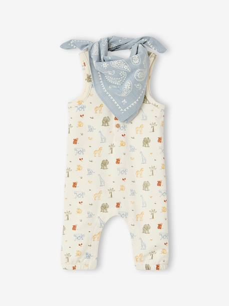 Babyset combi bandanaslabbetje baby ecru - vertbaudet enfant 