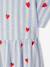 Comfortabele jersey jurk voor meisjes blauw, gestreept+roze, gestreept - vertbaudet enfant 