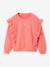 Sweat volant fantaisie corail - vertbaudet enfant 