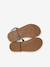 Sandales fille cuir boucle blanc - vertbaudet enfant 