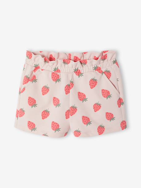 Lot de 2 shorts fille molleton léger mandarine+marine+vert d'eau - vertbaudet enfant 