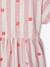 Comfortabele jersey jurk voor meisjes blauw, gestreept+roze, gestreept - vertbaudet enfant 