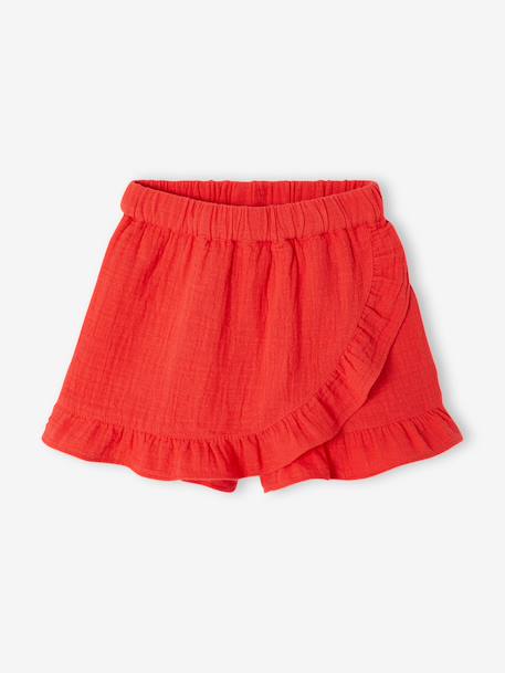 Fille-Jupe-Jupe short fille gaze coton