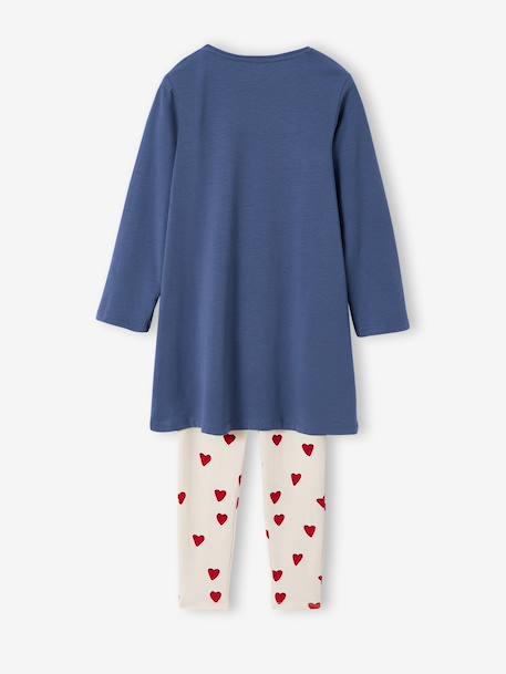 Set van 2 nachtjurk legging blauw - vertbaudet enfant 