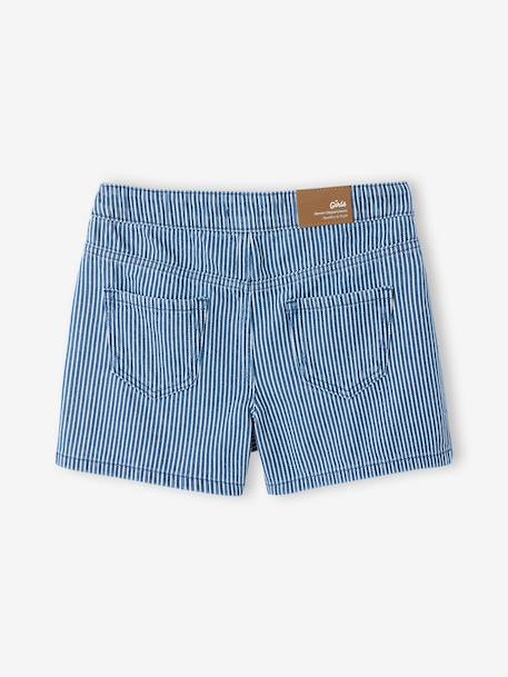 Gestreept skort voor meisjes blauw, gestreept - vertbaudet enfant 