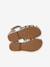 Ballerines fille cuir ouverte or - vertbaudet enfant 