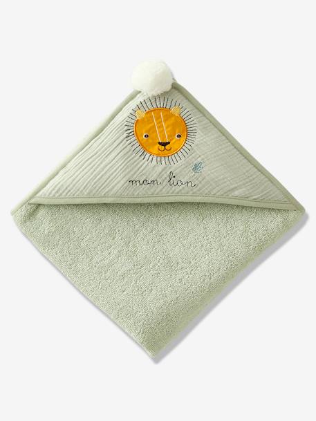 Cape de bain gaze de coton TANZANIE VERT - vertbaudet enfant 