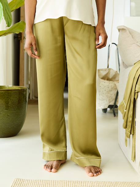 Kit peignoir grossesse allaitement olive - vertbaudet enfant 