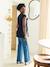 T-shirt grossesse col V kaki+noir - vertbaudet enfant 