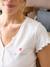 Pyjama met harten voor zwangerschap en borstvoeding hemelsblauw - vertbaudet enfant 