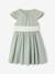 Robe fête patineuse nœud blanc+vert sauge - vertbaudet enfant 