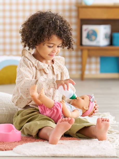 Poupon Emma fait pipi fleurie rose - vertbaudet enfant 