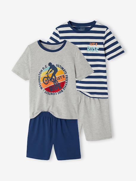 Lot 2 pyjashorts bleu océan - vertbaudet enfant 