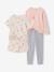 Lot 2 pyjamas lapin court et long gris chiné - vertbaudet enfant 