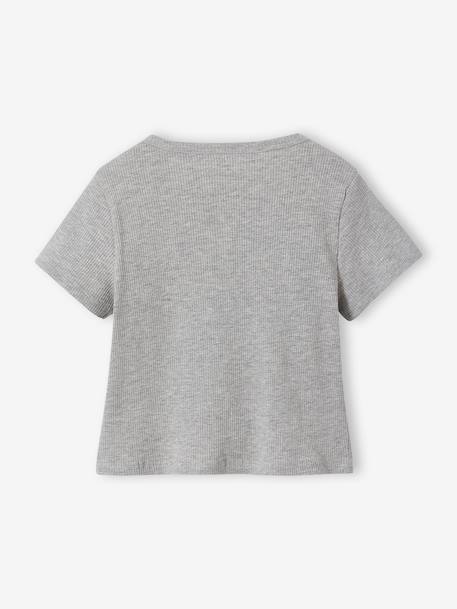 Lot 2 pyjamas court et long gris chiné - vertbaudet enfant 