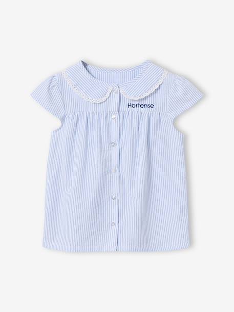 Pyjashort manches courtes à personnaliser bleu ciel - vertbaudet enfant 