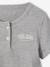 Lot 2 pyjamas court et long gris chiné - vertbaudet enfant 