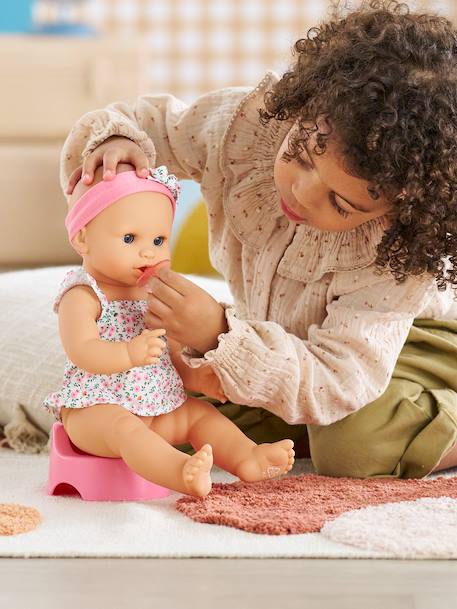 Poupon Emma fait pipi fleurie rose - vertbaudet enfant 