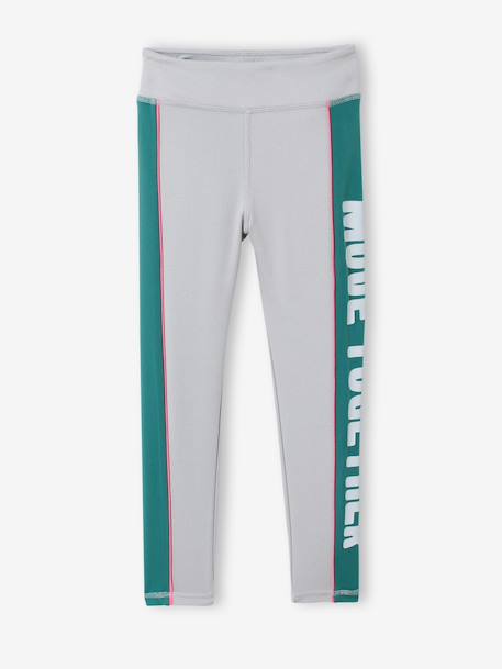 Ensemble legging sweat fille gris chiné - vertbaudet enfant 