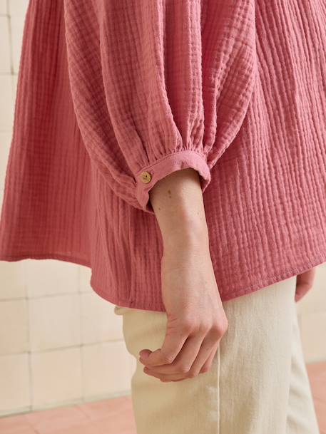 Blouse grossesse et allaitement rose - vertbaudet enfant 