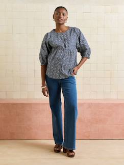 -Blouse voor borstvoeding met ballonmouwen