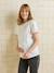 T-shirt grossesse manches courtes broderies écru - vertbaudet enfant 