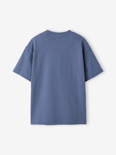 Lot 2 T-shirt manches courtes bleu grisé - vertbaudet enfant 